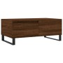 Mesa de centro madera contrachapada marrón roble 90x50x36,5 cm de vidaXL, Mesas de centro - Ref: Foro24-830819, Precio: 71,21...