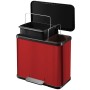 Hailo Cubo con pedal Oko Duo Plus tamaño L 17+9 L rojo 0630-240 de Hailo, Cubos de la basura y papeleras - Ref: Foro24-415429...