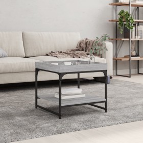 Mesa de centro madera de ingeniería gris Sonoma 49,5x49,5x45 cm de vidaXL, Mesas de centro - Ref: Foro24-832811, Precio: 35,9...