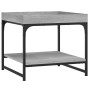 Mesa de centro madera de ingeniería gris Sonoma 49,5x49,5x45 cm de vidaXL, Mesas de centro - Ref: Foro24-832811, Precio: 35,6...