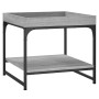 Mesa de centro madera de ingeniería gris Sonoma 49,5x49,5x45 cm de vidaXL, Mesas de centro - Ref: Foro24-832811, Precio: 35,6...