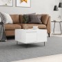 Couchtisch aus Sperrholz glänzend weiß 55x55x36,5 cm von vidaXL, Couchtisch - Ref: Foro24-830758, Preis: 57,74 €, Rabatt: %