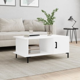 Mesa de centro madera contrachapada blanco 90x50x40 cm de vidaXL, Mesas de centro - Ref: Foro24-829492, Precio: 45,99 €, Desc...