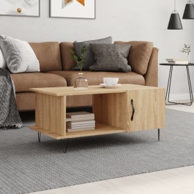 Sonoma oak plywood coffee table 90x50x40 cm by vidaXL, Coffee table - Ref: Foro24-829487, Price: 56,34 €, Discount: %