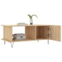 Mesa de centro madera contrachapada roble Sonoma 90x50x40 cm de vidaXL, Mesas de centro - Ref: Foro24-829487, Precio: 56,34 €...