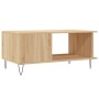 Mesa de centro madera contrachapada roble Sonoma 90x50x40 cm de vidaXL, Mesas de centro - Ref: Foro24-829487, Precio: 56,34 €...