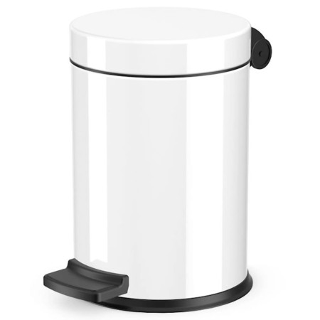 Hailo Trash Can with Pedal Solid White S 4L by Hailo, Garbage cans and trash cans - Ref: Foro24-434070, Price: 38,94 €, Disco...