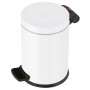 Hailo Trash Can with Pedal Solid White S 4L by Hailo, Garbage cans and trash cans - Ref: Foro24-434070, Price: 38,94 €, Disco...