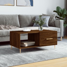 Plywood oak brown coffee table 90x50x40 cm by vidaXL, Coffee table - Ref: Foro24-829203, Price: 46,99 €, Discount: %