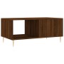 Mesa de centro madera contrachapada roble marrón 90x50x40 cm de vidaXL, Mesas de centro - Ref: Foro24-829203, Precio: 46,99 €...