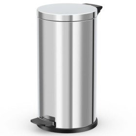 Hailo Solid stainless steel pedal trash can galvanized inner bucket L 18L by Hailo, Garbage cans and trash cans - Ref: Foro24...