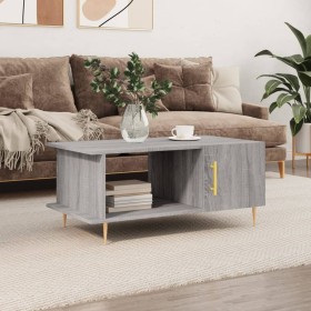 Gray Sonoma plywood coffee table 90x50x40 cm by vidaXL, Coffee table - Ref: Foro24-829482, Price: 43,35 €, Discount: %