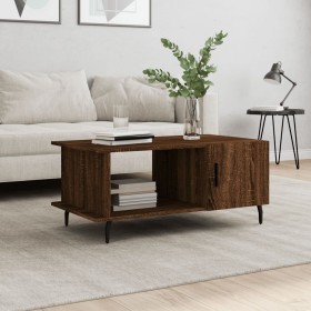 Plywood oak brown coffee table 90x50x40 cm by vidaXL, Coffee table - Ref: Foro24-829507, Price: 44,55 €, Discount: %