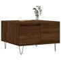 Brown oak plywood coffee table 55x55x36.5 cm by vidaXL, Coffee table - Ref: Foro24-830763, Price: 53,87 €, Discount: %