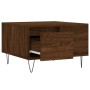 Brown oak plywood coffee table 55x55x36.5 cm by vidaXL, Coffee table - Ref: Foro24-830763, Price: 53,87 €, Discount: %