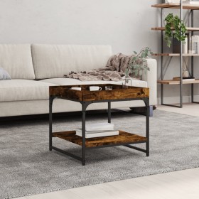 Engineered smoked oak wood coffee table 49.5x49.5x45 cm by vidaXL, Coffee table - Ref: Foro24-832810, Price: 34,61 €, Discoun...