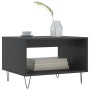 Black engineered wood coffee table 60x50x40 cm by vidaXL, Coffee table - Ref: Foro24-829253, Price: 43,11 €, Discount: %