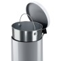 Hailo Pedal Bin Solid Silver Galvanized Inner Bucket M 12L by Hailo, Garbage cans and trash cans - Ref: Foro24-434078, Price:...