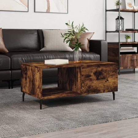 Smoked oak plywood coffee table 90x50x40 cm by vidaXL, Coffee table - Ref: Foro24-829233, Price: 44,52 €, Discount: %