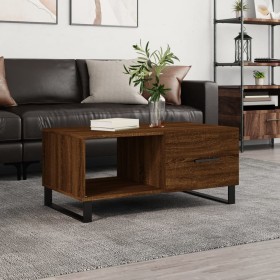 Plywood oak brown coffee table 90x50x40 cm by vidaXL, Coffee table - Ref: Foro24-829243, Price: 48,99 €, Discount: %