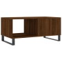 Mesa de centro madera contrachapada roble marrón 90x50x40 cm de vidaXL, Mesas de centro - Ref: Foro24-829243, Precio: 48,82 €...