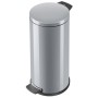 Hailo Pedal bin Solid silver with galvanized interior L 18 L by Hailo, Garbage cans and trash cans - Ref: Foro24-434080, Pric...