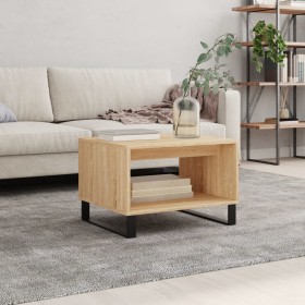 Mesa de centro madera de ingeniería roble Sonoma 60x50x40 cm de vidaXL, Mesas de centro - Ref: Foro24-829263, Precio: 46,99 €...