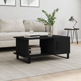 Black plywood coffee table 90x50x40 cm by vidaXL, Coffee table - Ref: Foro24-829509, Price: 46,99 €, Discount: %