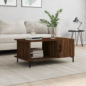 Brown oak plywood coffee table 90x50x40 cm by vidaXL, Coffee table - Ref: Foro24-829499, Price: 48,99 €, Discount: %