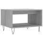 Mesa de centro madera de ingeniería gris Sonoma 60x50x40 cm de vidaXL, Mesas de centro - Ref: Foro24-829258, Precio: 40,31 €,...