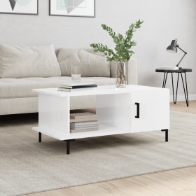 Plywood white glossy coffee table 90x50x40 cm by vidaXL, Coffee table - Ref: Foro24-829494, Price: 48,32 €, Discount: %