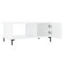 Plywood white glossy coffee table 90x50x40 cm by vidaXL, Coffee table - Ref: Foro24-829494, Price: 48,32 €, Discount: %