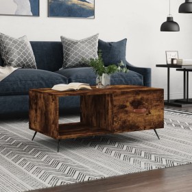 Smoked oak plywood coffee table 90x50x40 cm by vidaXL, Coffee table - Ref: Foro24-829185, Price: 44,98 €, Discount: %