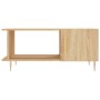 Sonoma oak plywood coffee table 90x50x40 cm by vidaXL, Coffee table - Ref: Foro24-829479, Price: 44,50 €, Discount: %