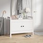 Hall bench solid white pine wood 80x40x60 cm by vidaXL, Benches for halls and storage - Ref: Foro24-821780, Price: 106,32 €, ...