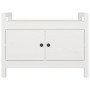 Hall bench solid white pine wood 80x40x60 cm by vidaXL, Benches for halls and storage - Ref: Foro24-821780, Price: 106,32 €, ...