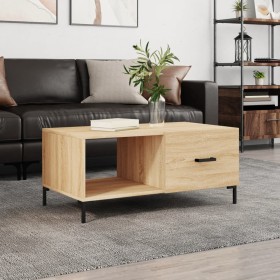 Oak Sonoma plywood coffee table 90x50x40 cm by vidaXL, Coffee table - Ref: Foro24-829215, Price: 45,15 €, Discount: %