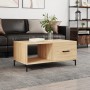 Oak Sonoma plywood coffee table 90x50x40 cm by vidaXL, Coffee table - Ref: Foro24-829215, Price: 47,99 €, Discount: %