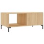 Oak Sonoma plywood coffee table 90x50x40 cm by vidaXL, Coffee table - Ref: Foro24-829215, Price: 47,99 €, Discount: %