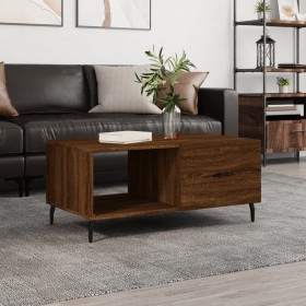 Brown oak plywood coffee table 90x50x40 cm by vidaXL, Coffee table - Ref: Foro24-829235, Price: 45,86 €, Discount: %