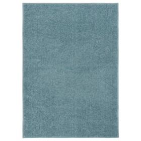 Alfombra de pelo corto azul 140x200 cm de vidaXL, Alfombras - Ref: Foro24-340348, Precio: 63,39 €, Descuento: %