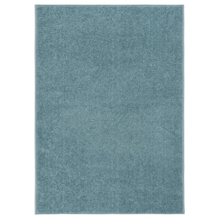 Blauer Kurzflorteppich 140x200 cm von vidaXL, Teppiche - Ref: Foro24-340348, Preis: 60,08 €, Rabatt: %