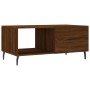 Mesa de centro madera contrachapada roble marrón 90x50x40 cm de vidaXL, Mesas de centro - Ref: Foro24-829235, Precio: 45,86 €...