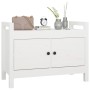 Hall bench solid white pine wood 80x40x60 cm by vidaXL, Benches for halls and storage - Ref: Foro24-821780, Price: 106,32 €, ...