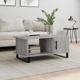 Sonoma gray plywood coffee table 90x50x40 cm by vidaXL, Coffee table - Ref: Foro24-829514, Price: 60,99 €, Discount: %