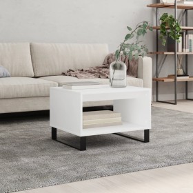 White engineered wood coffee table 60x50x40 cm by vidaXL, Coffee table - Ref: Foro24-829260, Price: 51,98 €, Discount: %