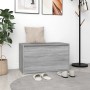 Banco pasillo madera contrachapada gris Sonoma 80x40x45 cm de vidaXL, Bancos para recibidores y almacenamiento - Ref: Foro24-...