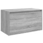 Banco pasillo madera contrachapada gris Sonoma 80x40x45 cm de vidaXL, Bancos para recibidores y almacenamiento - Ref: Foro24-...