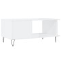 Glossy white plywood coffee table 90x50x40 cm by vidaXL, Coffee table - Ref: Foro24-829486, Price: 58,33 €, Discount: %