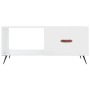 Mesa de centro madera contrachapada blanco brillo 90x50x40 cm de vidaXL, Mesas de centro - Ref: Foro24-829182, Precio: 45,50 ...